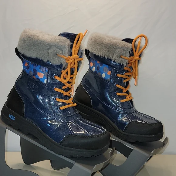 UGG Shoes Ugg Butte Ii Blue Sparkle Orange Ugg Pure Wool Lined